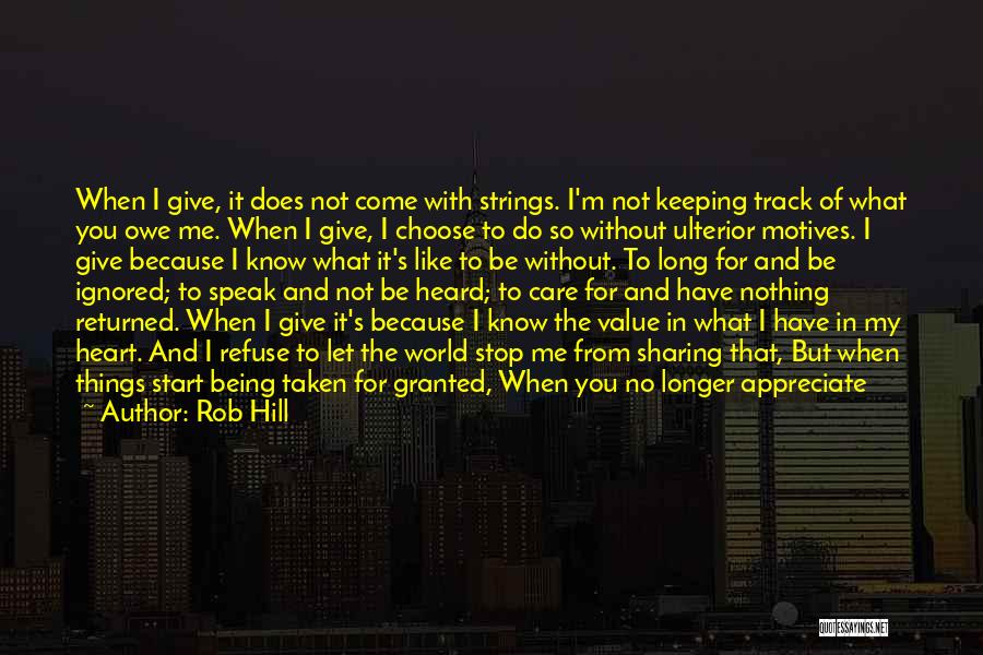 Sharing My Life With You Quotes By Rob Hill