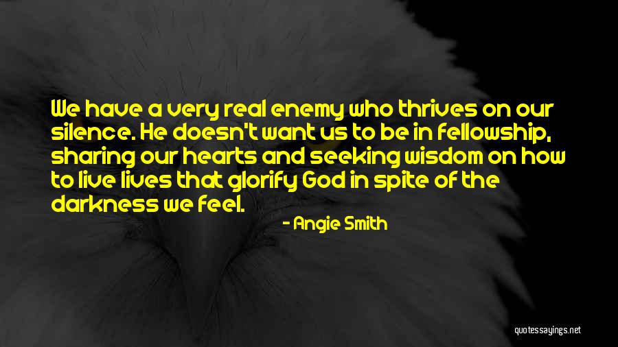 Sharing Wisdom Quotes By Angie Smith