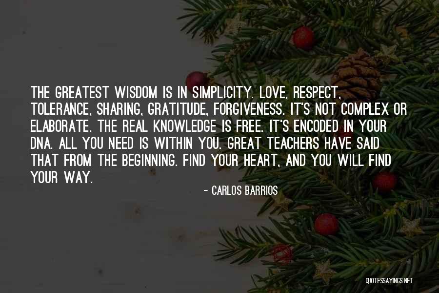 Sharing Wisdom Quotes By Carlos Barrios Sharing Wisdom Quotes By Carlos Barrios