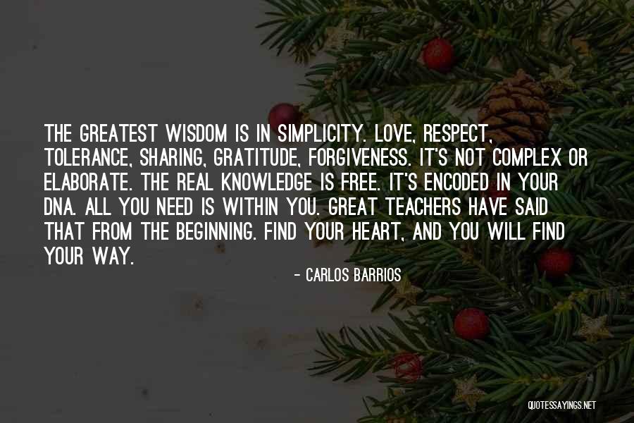 Sharing Wisdom Quotes By Carlos Barrios