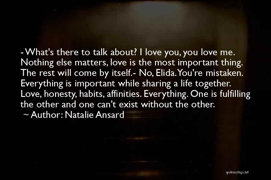 Sharing Your Life Story Quotes By Natalie Ansard