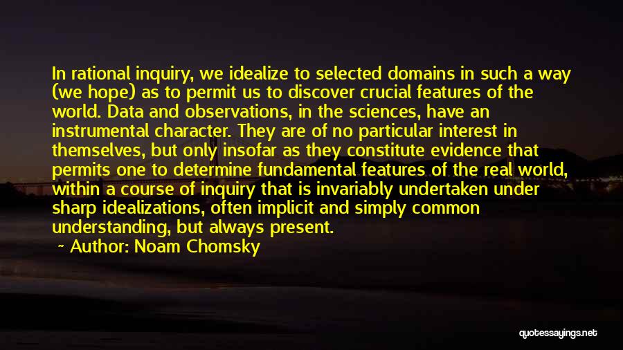 Sharp Features Quotes By Noam Chomsky