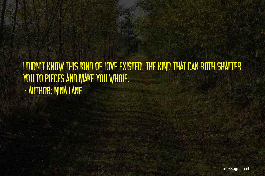 Shatter Me Love Quotes By Nina Lane
