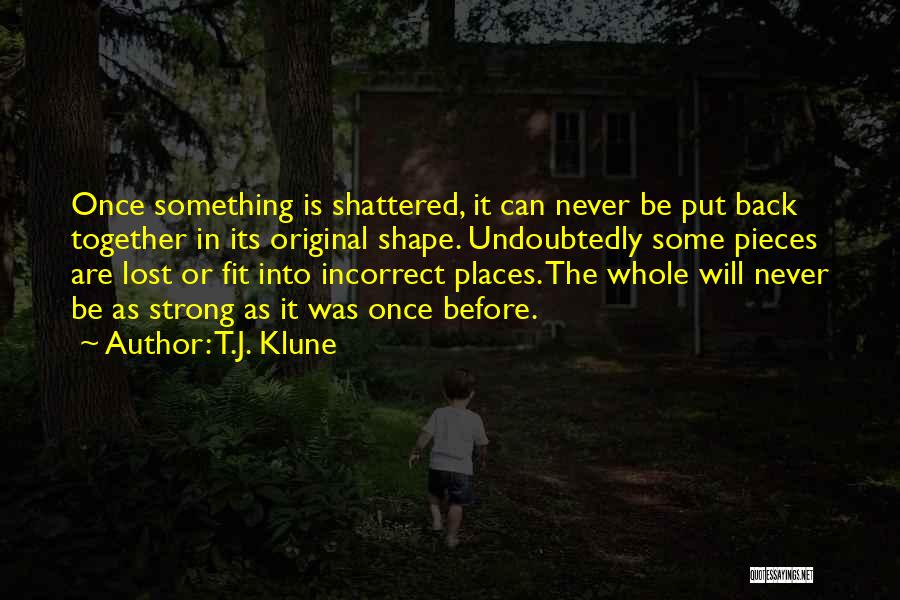 Shattered Into Pieces Quotes By T.J. Klune