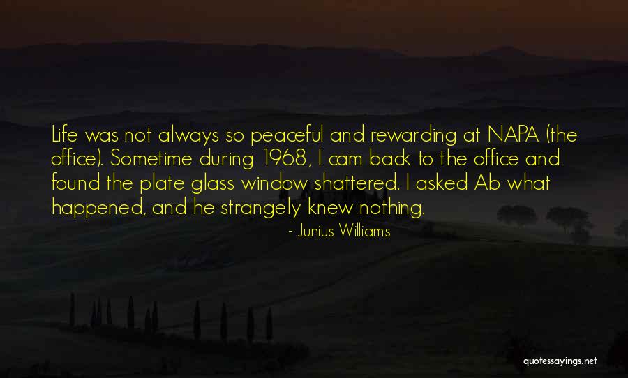 Shattered Life Quotes By Junius Williams Shattered Life Quotes By Junius Williams