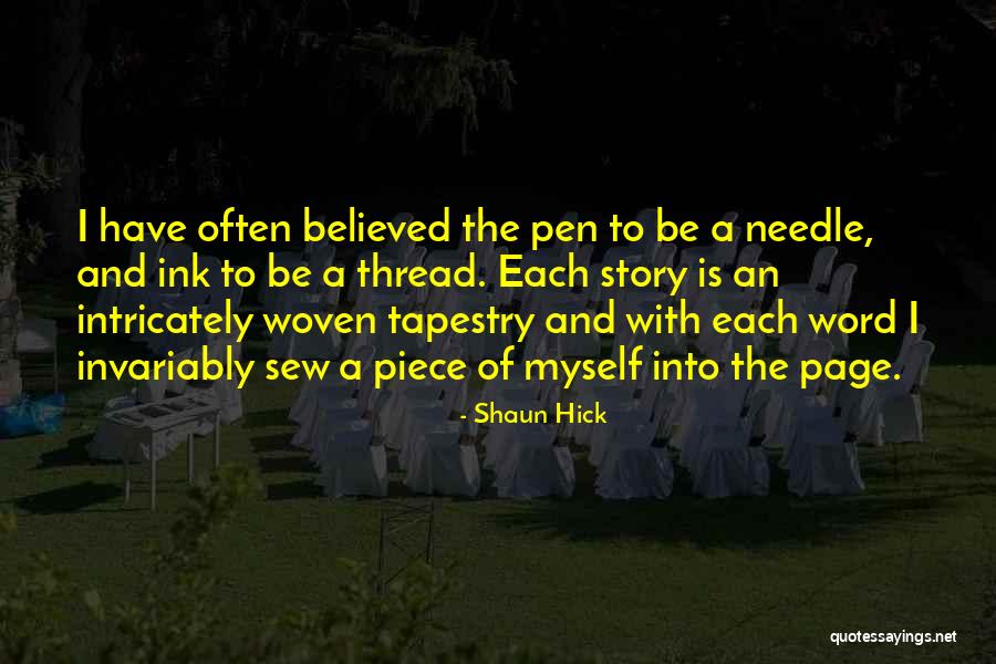 Shaun Hick Quotes 648297