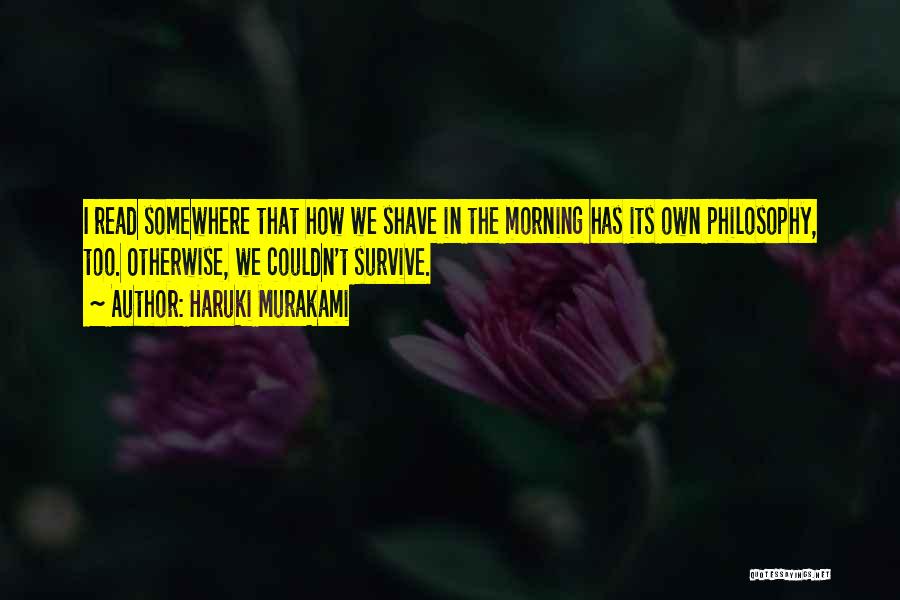 Shave Quotes By Haruki Murakami