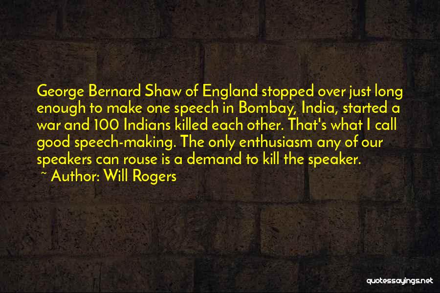Shaw Quotes By Will Rogers