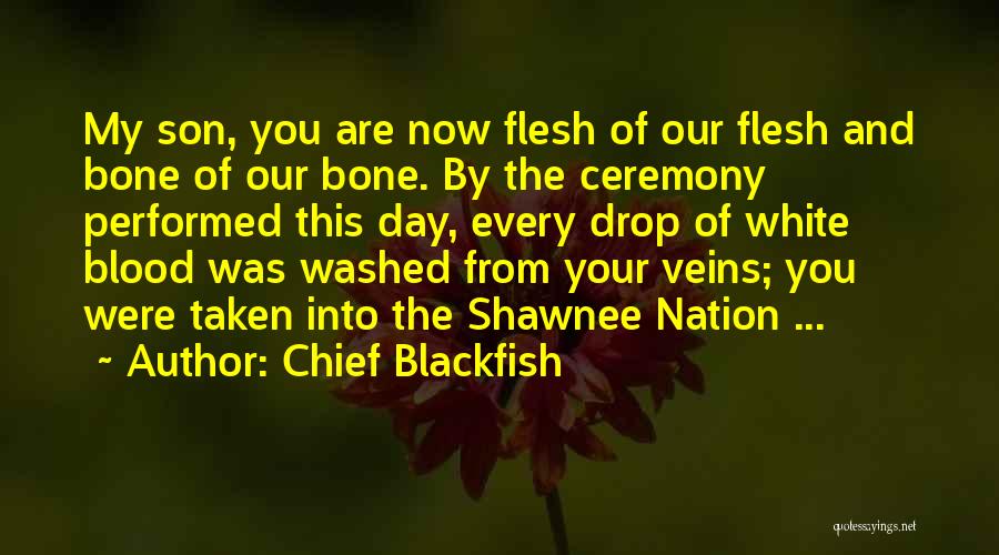 Shawnee Quotes By Chief Blackfish
