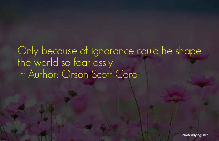 Shawshank Redemption Institutionalisation Quotes By Orson Scott Card