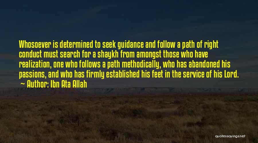 Shaykh Quotes By Ibn Ata Allah