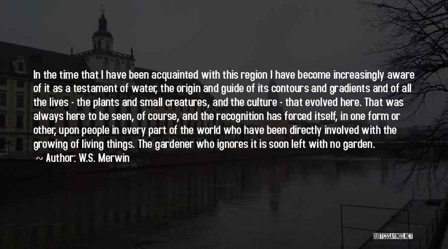 She Always Ignores Me Quotes By W.S. Merwin