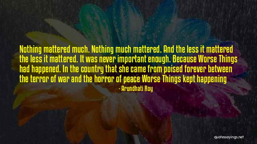 She Came Between Us Quotes By Arundhati Roy