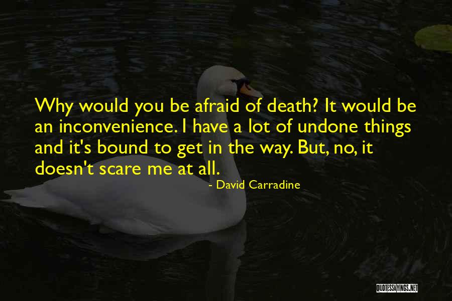 She Come Undone Quotes By David Carradine