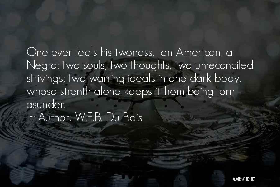 She Feels Alone Quotes By W.E.B. Du Bois