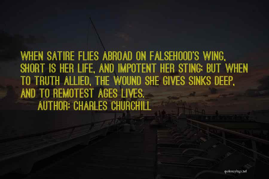 She Flies Quotes By Charles Churchill