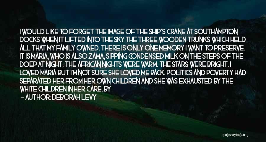 She Forget Me Quotes By Deborah Levy