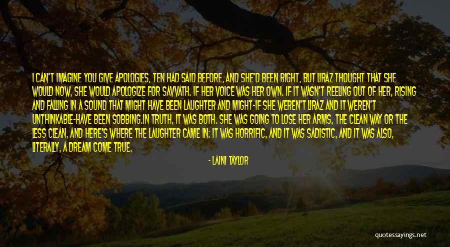 She Had A Dream Quotes By Laini Taylor