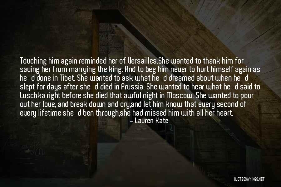 She Hurt Him Quotes By Lauren Kate She Hurt Him Quotes By Lauren Kate