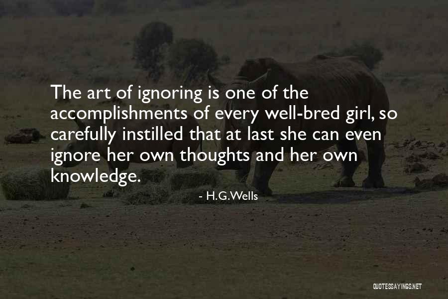 She Is Art Quotes By H.G.Wells