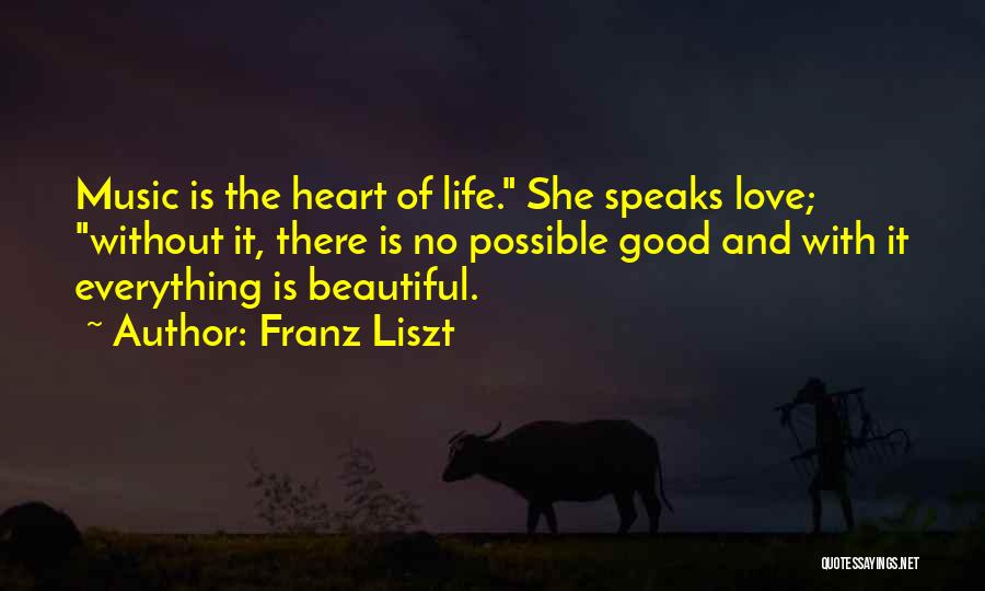She Is Beautiful Quotes By Franz Liszt