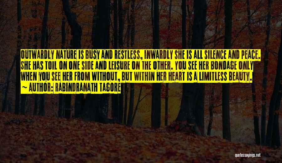 She Is Busy Quotes By Rabindranath Tagore
