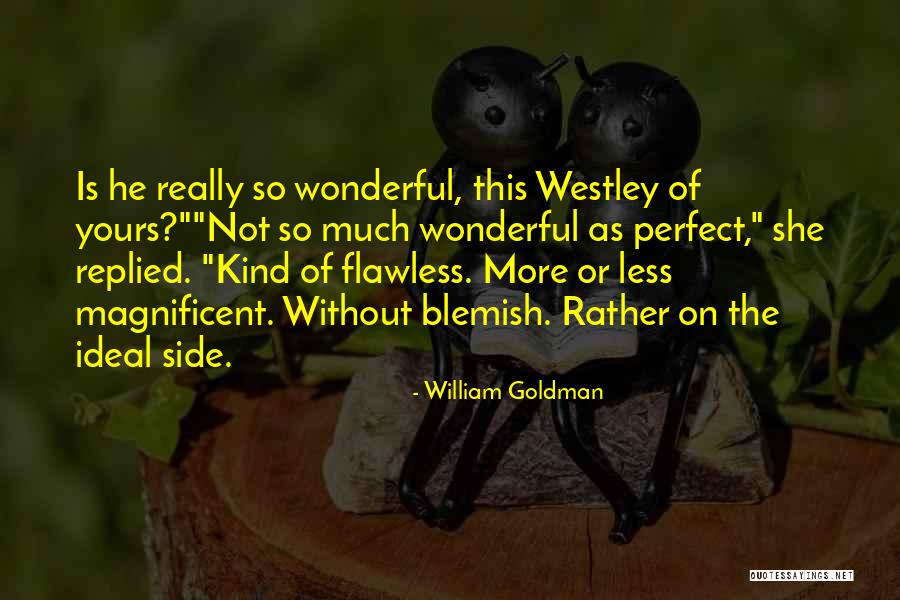 She Is Flawless Quotes By William Goldman