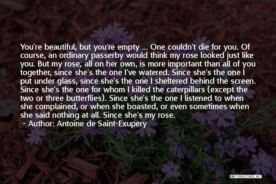 She Is Just Beautiful Quotes By Antoine De Saint-Exupery