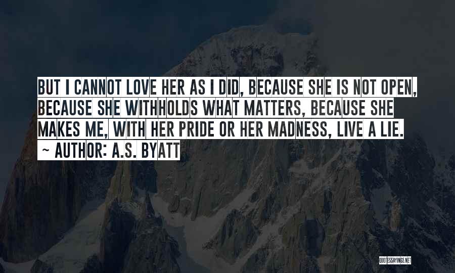 She Is Madness Quotes By A.S. Byatt