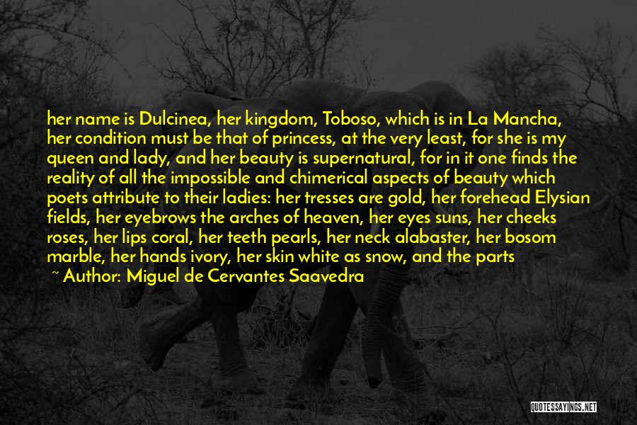 She Is My Princess Quotes By Miguel De Cervantes Saavedra