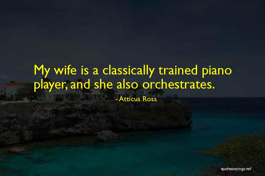 She Is My Wife Quotes By Atticus Ross She Is My Wife Quotes By Atticus Ross