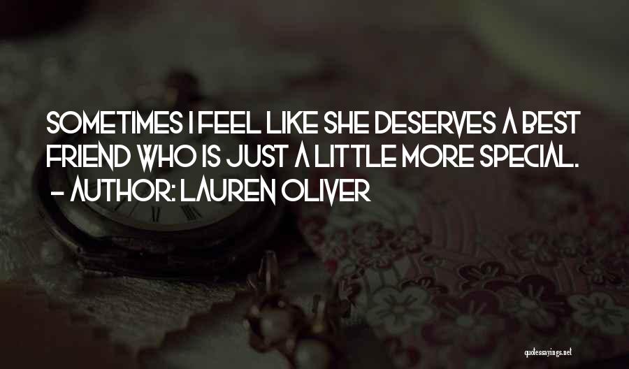 She Is Special Quotes By Lauren Oliver