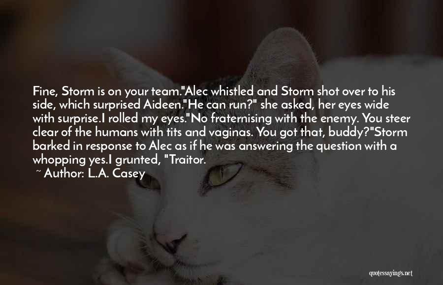 She Is The Storm Quotes By L.A. Casey