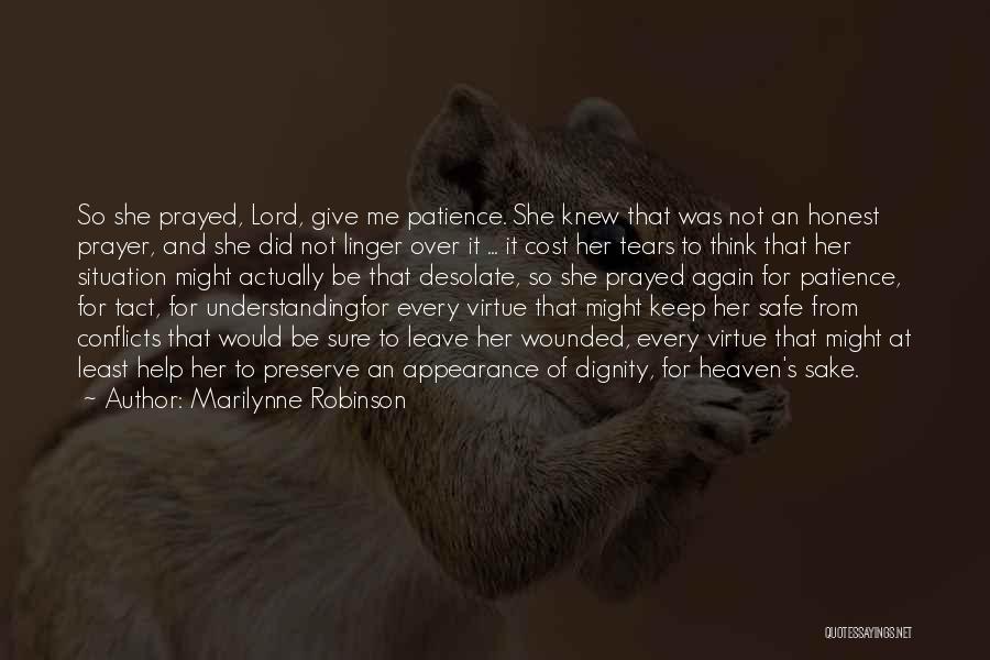 She Leave Me Quotes By Marilynne Robinson