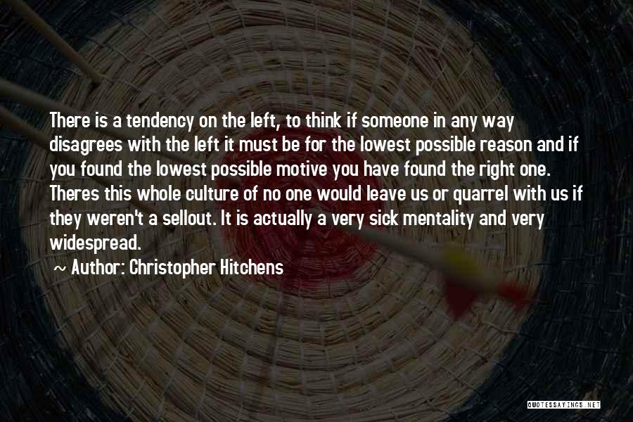 She Left Me Without Reason Quotes By Christopher Hitchens