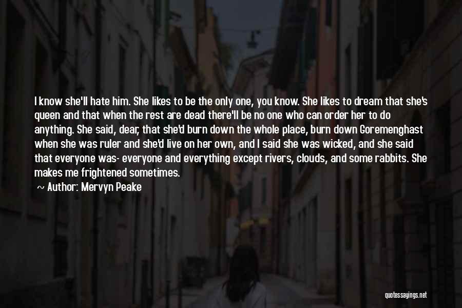 She Likes Him Quotes By Mervyn Peake