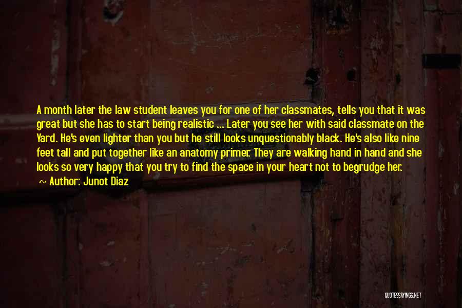 She Looks Happy Quotes By Junot Diaz