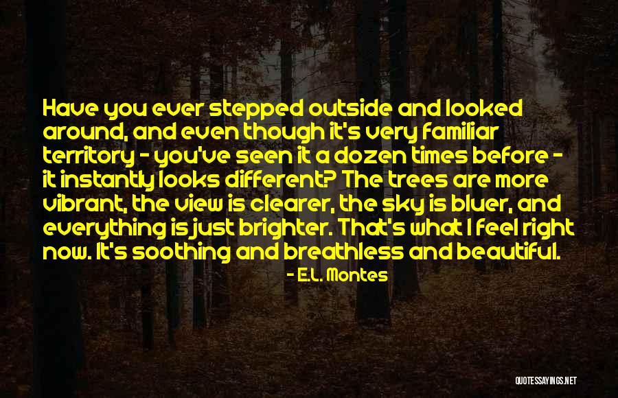 She Looks More Vibrant Quotes By E.L. Montes She Looks More Vibrant Quotes By E.L. Montes