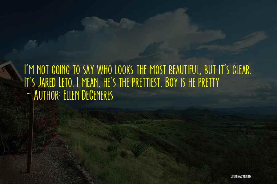 She May Not Be The Prettiest Quotes By Ellen DeGeneres