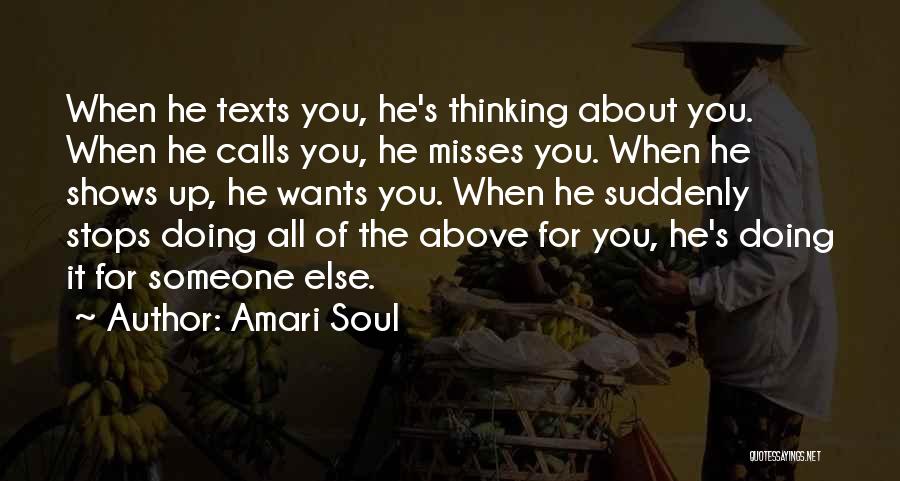 She Misses Him Quotes By Amari Soul