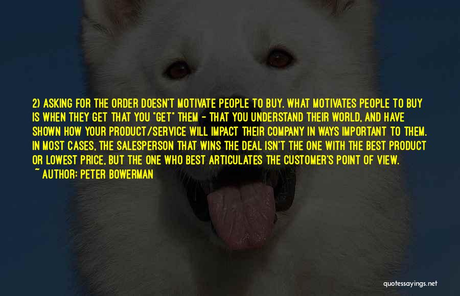 She Motivates Me Quotes By Peter Bowerman