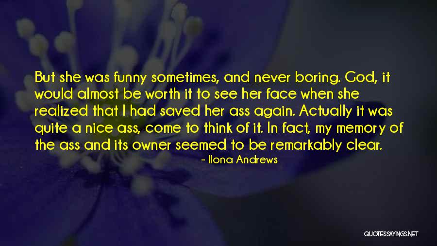 She Realized Her Worth Quotes By Ilona Andrews She Realized Her Worth Quotes By Ilona Andrews