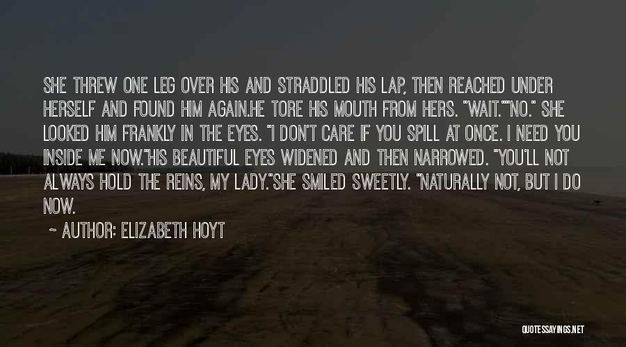 She Smiled Sweetly Quotes By Elizabeth Hoyt