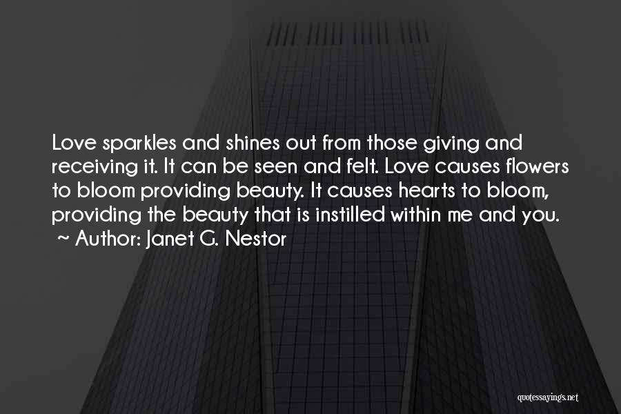 She Sparkles Quotes By Janet G. Nestor
