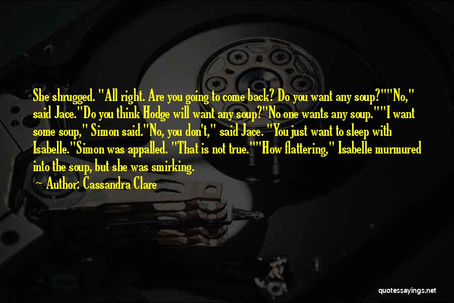 She Wants You Back Quotes By Cassandra Clare