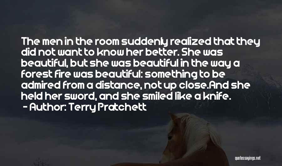 She Was Beautiful But Not Like Quotes By Terry Pratchett