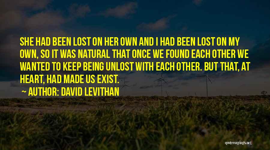 She Was Lost Quotes By David Levithan