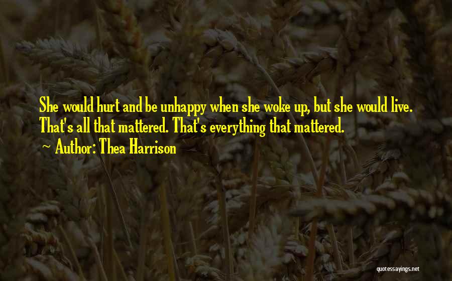 She Woke Up Quotes By Thea Harrison
