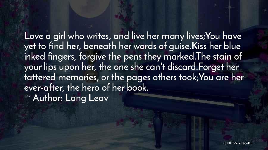 She Writes Quotes By Lang Leav