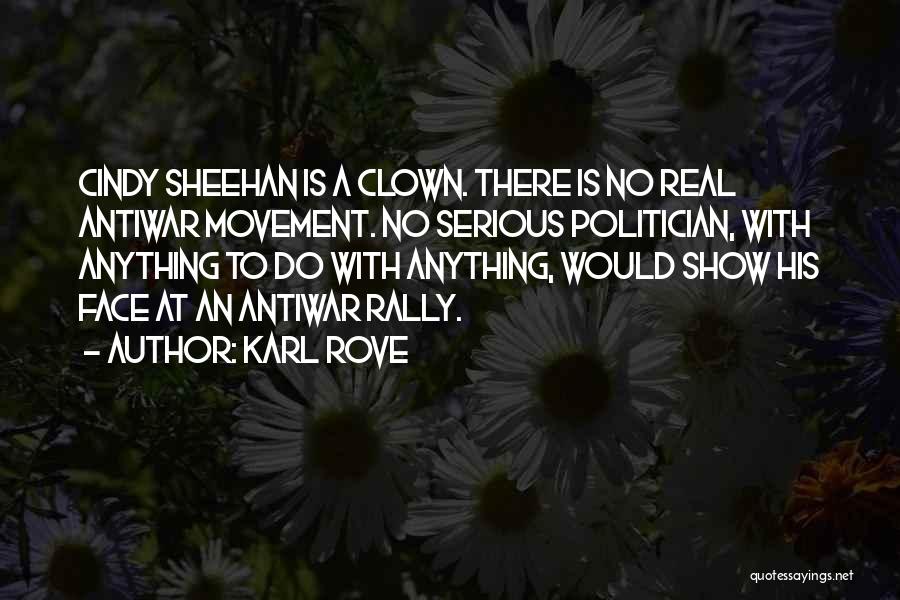 Sheehan Quotes By Karl Rove